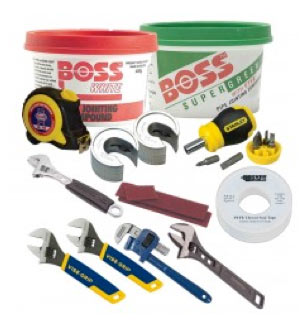 Tool kit for fitting compression joints and isolation valves