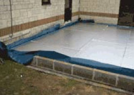 insulation floor concrete slab underfloor membrane proof heating damp pour insulated onto ready diydoctor