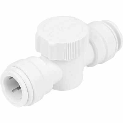 Push fit isolation valve