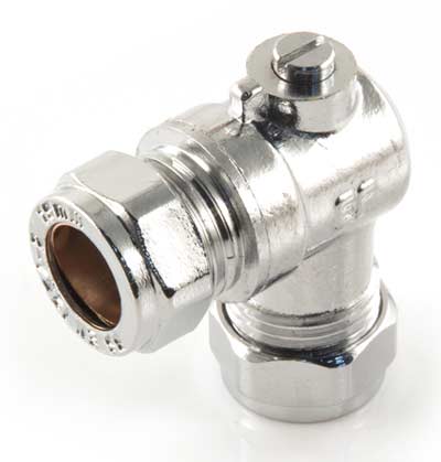Right angled isolation valve