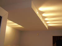 Kitchen Light Box completed job with lights on