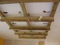 Kitchen Lighting Box Frame fixed to kitchen ceiling
