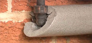 Insulated outside pipe