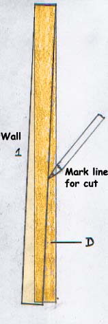 Marking floorboards for cutting