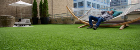 Artificial grass lawn