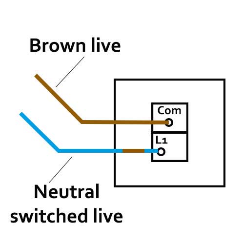 Wiring a one way switch in a lighting circuit