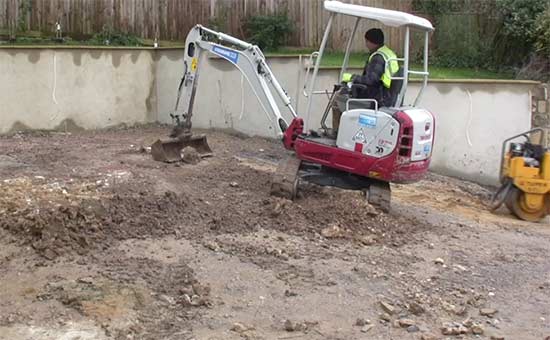 Initail levelling work for regulating