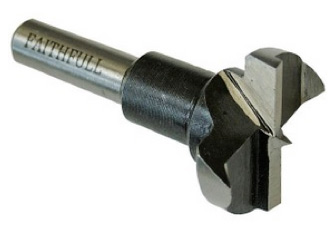 Hinge boring drill bit for cupboard hinges