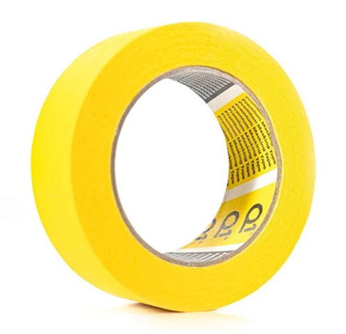 Yellow automotive masking tape