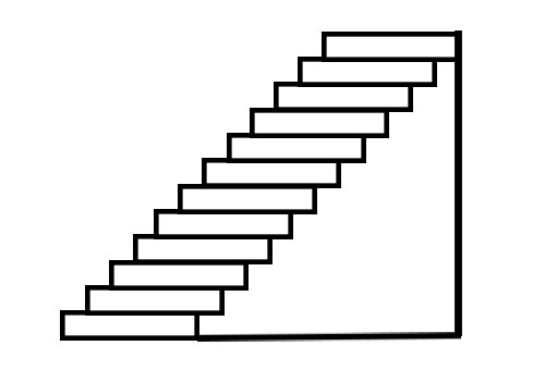 Staircase plan of straight staircase