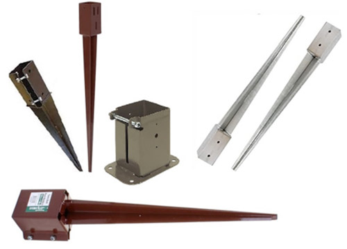 Selection of metal post holders