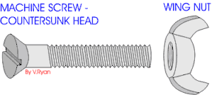 screw wing nut machine nuts bolts bolt wood use washers screws threaded diydoctor nutsandbolts