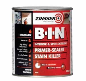 Zinsser BIN primer and sealer stain killer