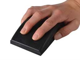 Rubber sanding block