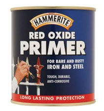 Red oxide primer for priming metal