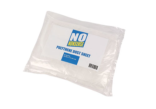 Dust sheet for use when painting on a mist coat