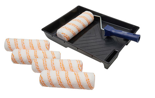 Standard paint roller and tray set