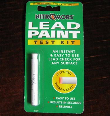 Lead paint test kit