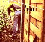 Digging fence post holes