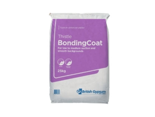 Bonding plaster used to make base coat plaster