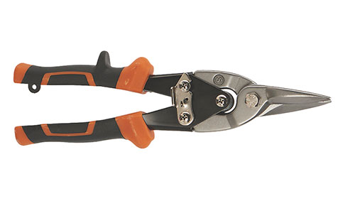 Tin snips for cutting plastering stop bead
