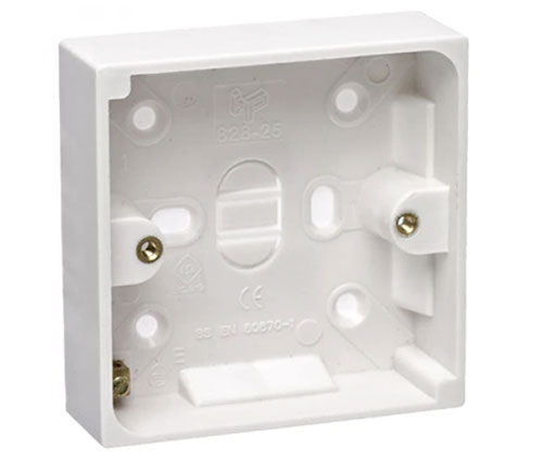 Single gang plastic back box