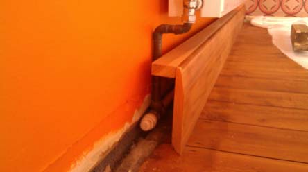 DIY heated skirting board