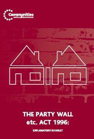 Party Wall Act information booklet