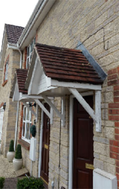 Porch on front of house