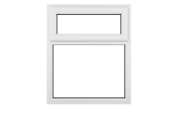 Standard modern PVCU window frame