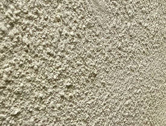 Textured render created using small pieces of gravel