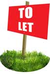 To Let sign in ground