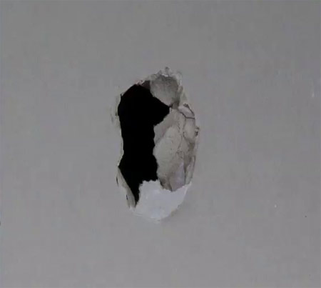 Repairing Plasterboard Holes How To Repair Holes In