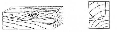 Splits in timber section