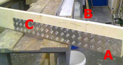joist repair plates or brackets used to repair damaged or rotten timber