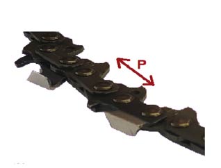 Measuring chainsaw chain pitch