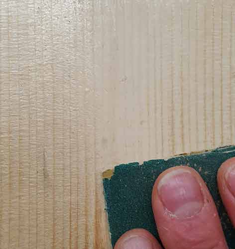 Sanding down varnish to remove gloss