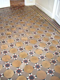 Traditional quarry tile floor with all lino removed