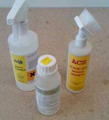 Treat any mould caused by your rising damp with an anti-mould cleaner