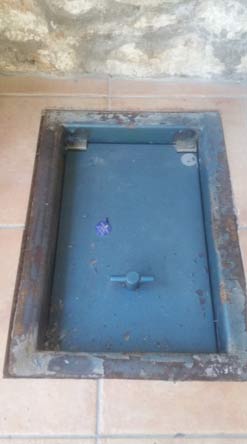 Under floor safe installed