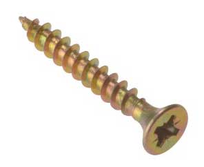 Countersunk chipboard screw