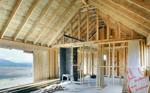 Self-build house underway