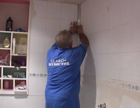 Fitting a shower panel corner bead