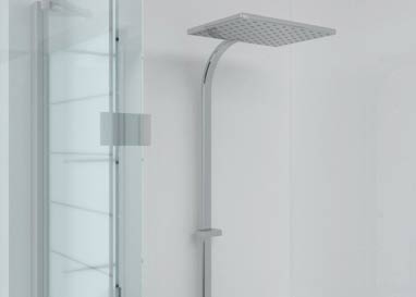 Gloss white Aquabord shower panel