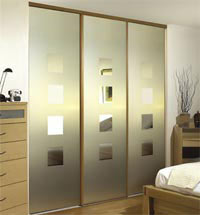 Glass sliding wardrobe doors