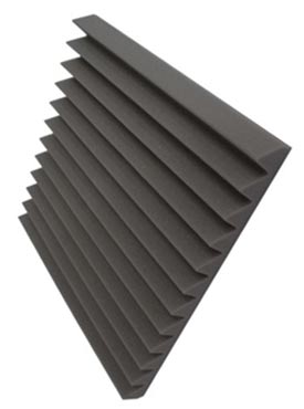 Acoustic foam tiles can reduce noise in workshops and studios