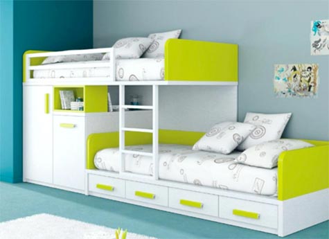 Bunk bed with storage