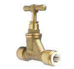 Brass stop valve