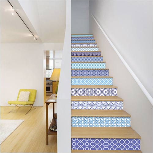 Victorian-style stair stickers