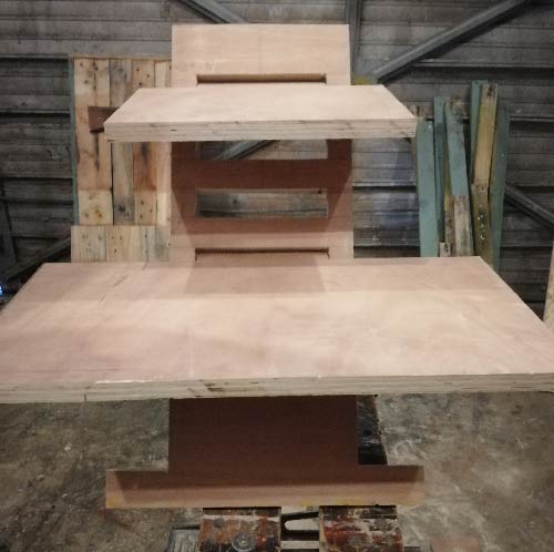 Finished standing desk attachment